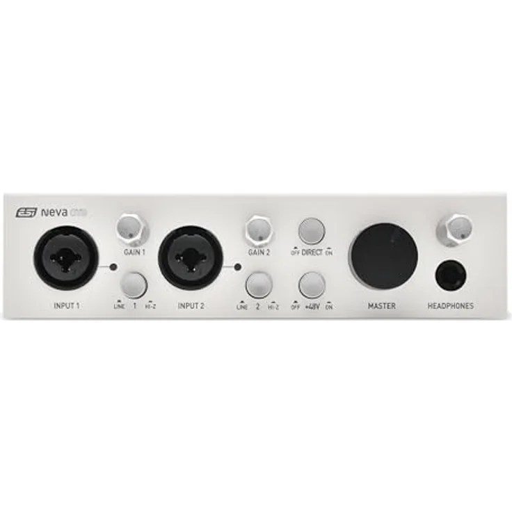 ESI Neva OTG, 24-bit/192 kHz Dual USB-C Audio Interface mit 2 Vorverstärkern und integrierten Kopfhörerverstärker – Bild 2