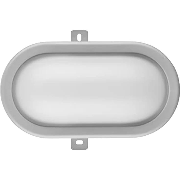 REV 2101010430 Ovalleuchte, LED Kellerlampe-Wandlampe oval, IP44, 5,5W, bis 25.000h, grau – Bild 4
