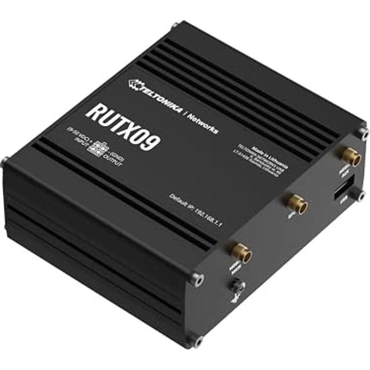 Teltonika Router - RUTX09 - Industrial LTE Modem Router Cat6, ONLY LAN, 300Mbps Down-42Mbps UP, 4x Gigabit LAN Port, USB, M2M – Bild 3