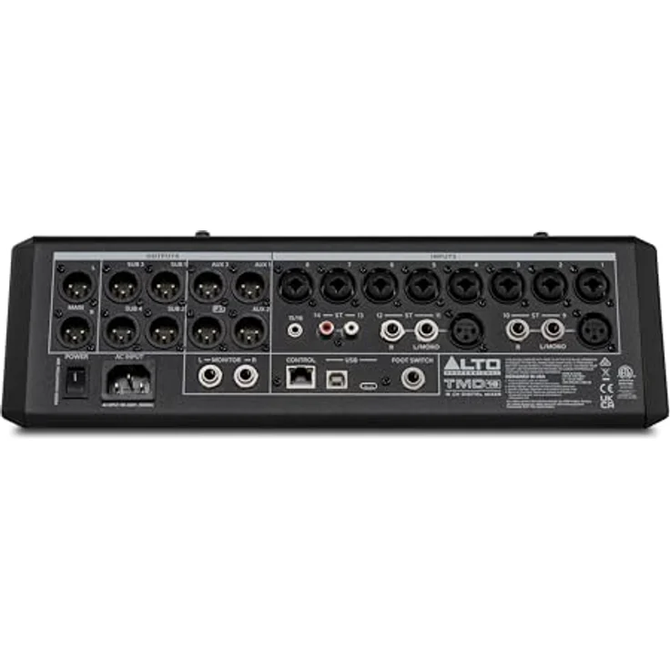 Alto TMD 16, 16-Kanal-Digitalmixer mit 100mm Touchfadern, 7"-Farbdisplay, Bluetooth-Streaming und 2x2 USB-Interface – Bild 16