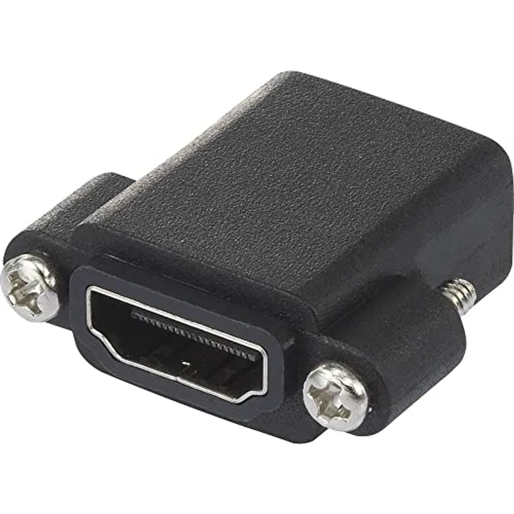 SpeaKa Professional SP-9082612 HDMI Adapter, 1x HDMI-Buchse - 1x HDMI-Buchse, schwarz schraubbar