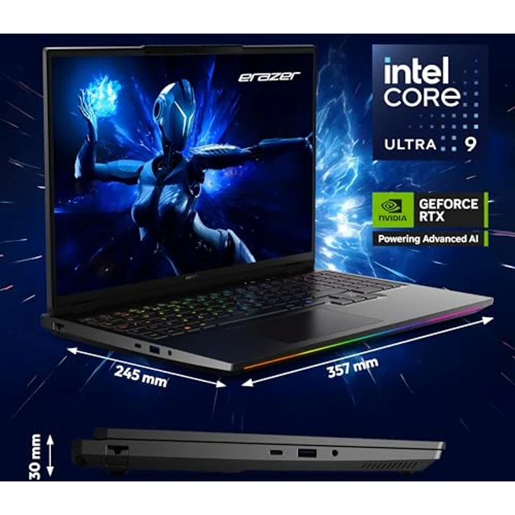 Erazer Beast 16 X1 Ultimate 16" 2.5K Core Ultra 9 275HX 32GB/2TB SSD RTX 5090 Win11 MD62732 – Bild 3