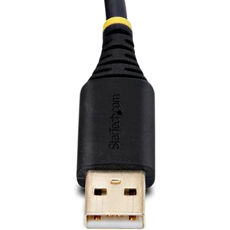 StarTech.com USB zu Null Modem Serial Adapter Kabel, 2m, FTDI, RS232, USB (M) zu DB-9 (W), schwarz, mit LED-Anzeigen – Bild 5
