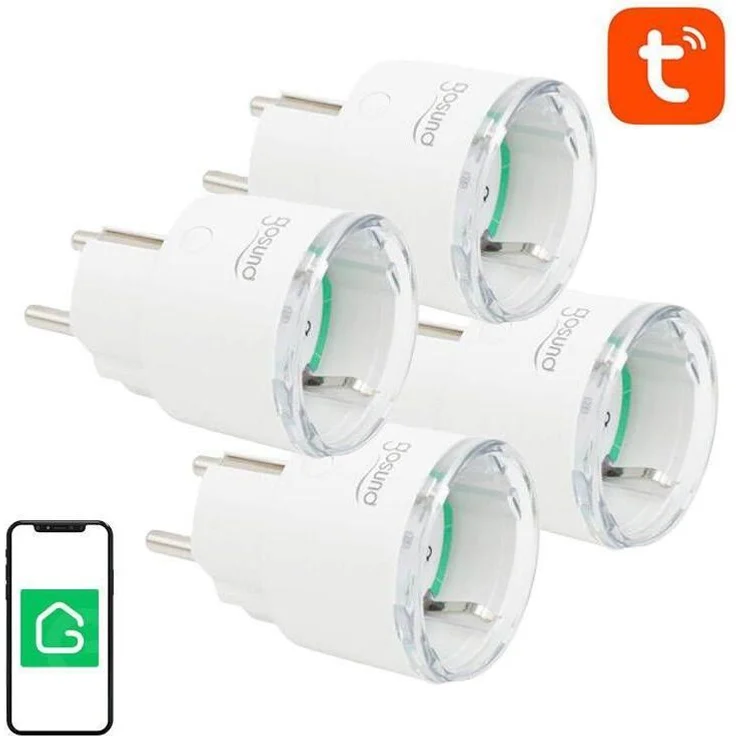 Gosund Smart Plug SP111, WLAN Steckdose mit Energieverbrauchsmessung, 4er Pack, kompatibel mit Amazon Alexa und Google Home