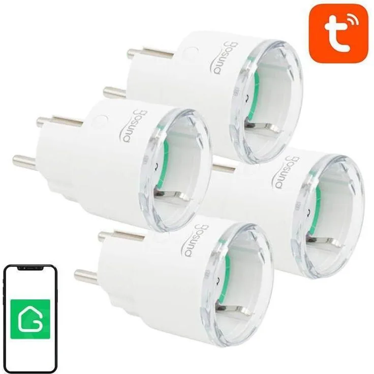 Gosund Smart Plug SP111, WLAN Steckdose mit Energieverbrauchsmessung, 4er Pack, kompatibel mit Amazon Alexa und Google Home
