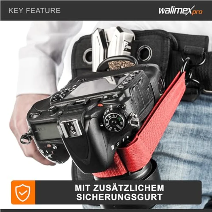 Walimex pro Kamera Hüftgurt mit V-Dock Argus – Bild 4