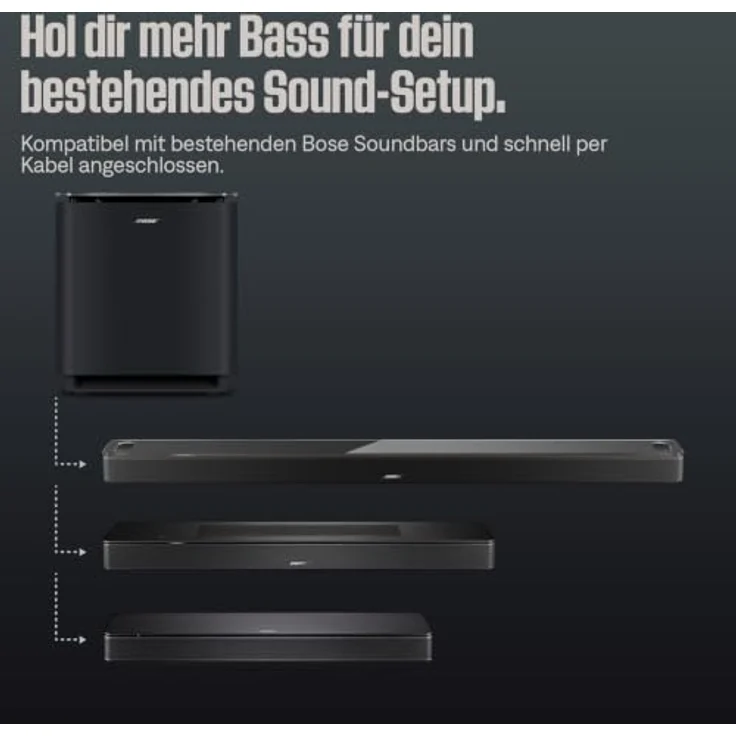 BOSE Lifestyle Ultra Subwoofer, kabelloser Bass mit CleanBass Port-Technologie und CustomTune, Schwarz – Bild 5