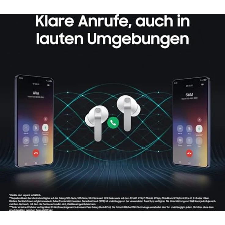 Samsung Galaxy Buds 4 Pro, Kabellose Hi-Fi Bluetooth-Kopfhörer mit 2-Wege-Lautsprechern, Adaptive Noise Cancelling, 360 Audio, AI Sprachsteuerung, Schwarz – Bild 5