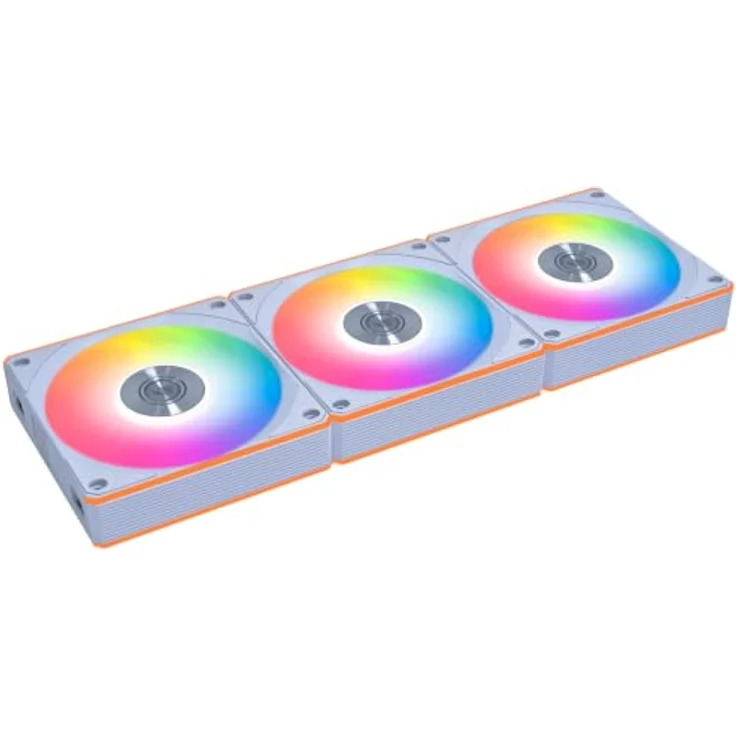 Lian Li UNI FAN CL FLEX Wireless ARGB Reverse, 3er-Pack Gehäuselüfter 120 mm, weiß mit hydrodynamischem Gleitlager – Bild 1