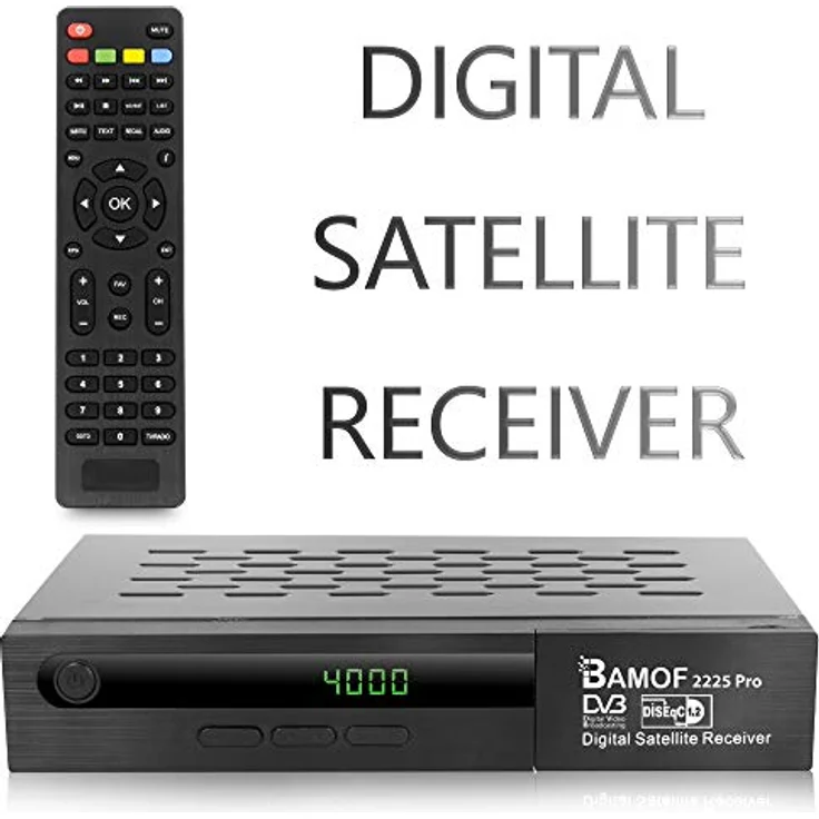 Bamof 2225 PRO Sat Receiver Digitaler Satelliten Receiver- (HDTV, DVB-S /DVB-S2, HDMI, SCART , 2X USB , Full HD 1080p ) [Vorprogrammiert für Astra, Hotbird und Türksat] + HDMI Kabel – Bild 4