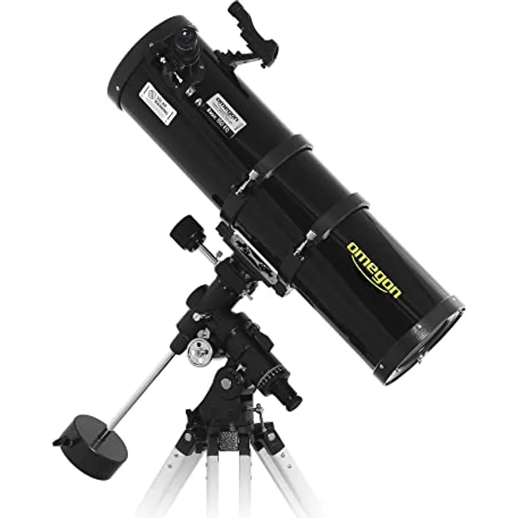 Omegon Teleskop N 150/750 EQ-4, Fernrohr für die Astronomie mit 150mm Öffnung und 750mm Brennweite