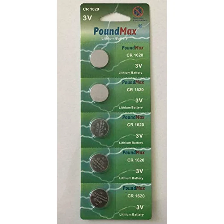 Lithium-Knopfzellenbatterien 1620 CR1620 DL1620, 3 V, 5 Stück – Bild 2