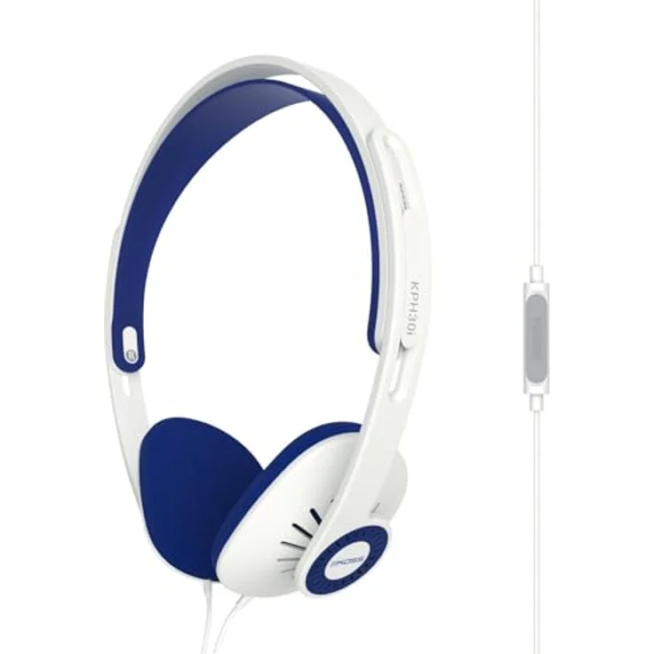 Ausines Koss Kopfhörer KPH30iW Stirnband On-Ear, 3,5 mm (18 ), Mikrofon, Baltas (KPH-30iW) – Bild 2