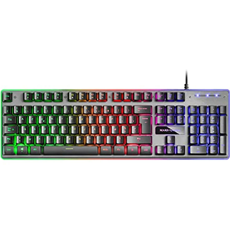 Mars Gaming MK220FR, Gaming Tastatur H-Mech, FRGB Rainbow & Halo, Antighosting, Französische Sprache