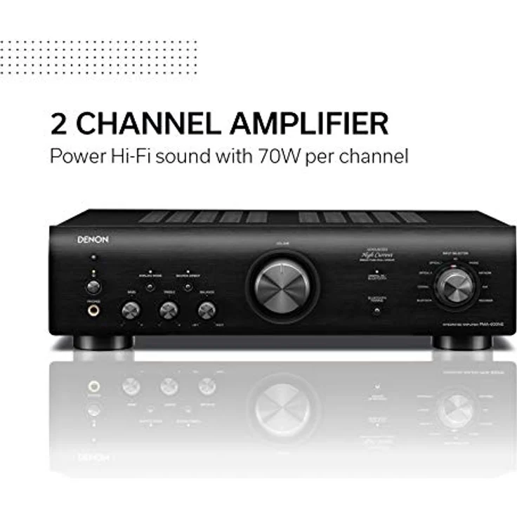 Denon PMA-600NE Vollverstärker mit 70W pro Kanal und Bluetooth, schwarz – Bild 3