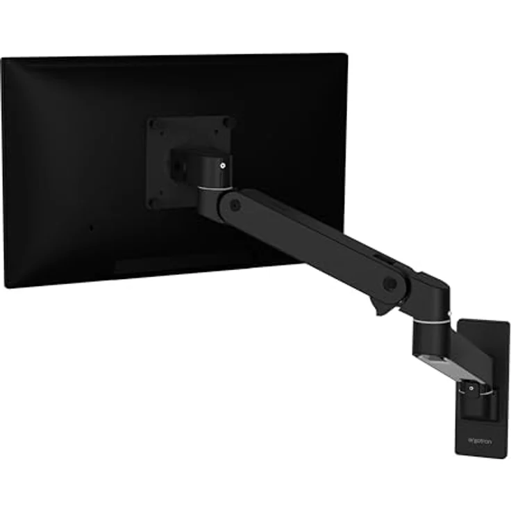 Ergotron LX Pro Monitor Arm, Wandhalterung für Monitore bis 34", Constant Force Technologie, 10 Jahre Garantie, Schwarz – Bild 1