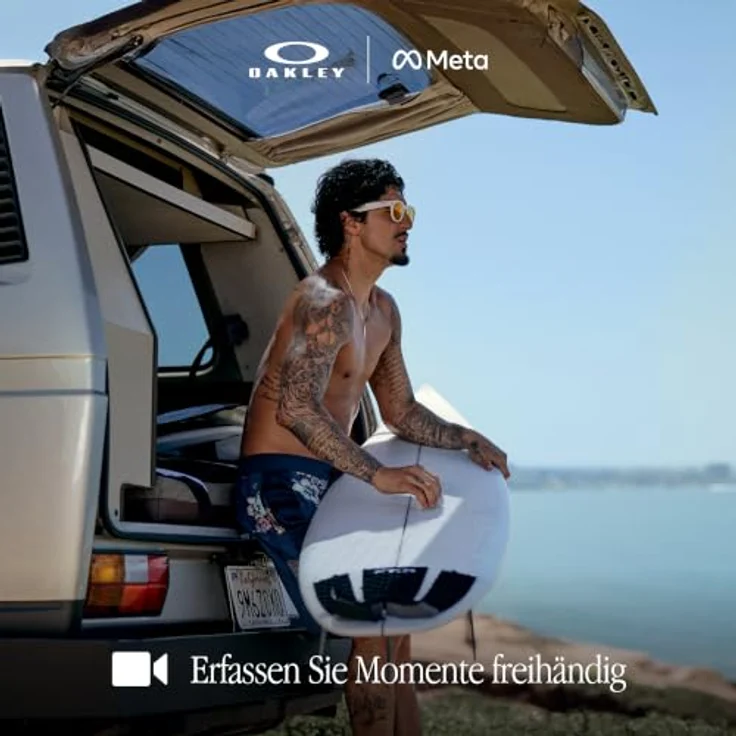 Oakley Meta HSTN, AR Brille mit 12 MP Kamera, 32 GB Speicher, IPX4 Schutz und Bluetooth 5.3 – Bild 3