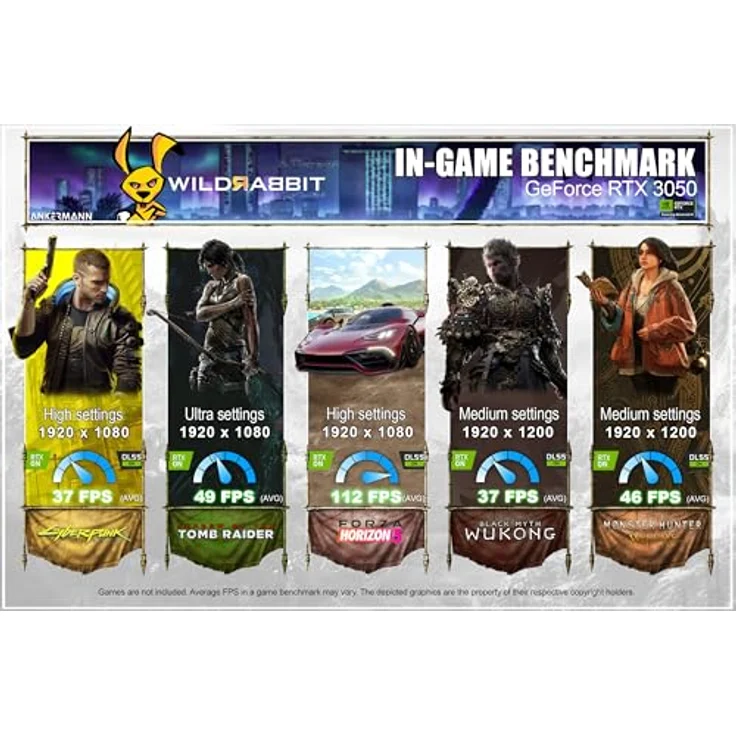 Ankermann ARCHON Gaming PC, Intel Core i7-13700F, Nvidia GeForce RTX 3050 6GB, 16GB DDR5 RAM, 1TB NVMe SSD, Windows 11 Pro, WLAN & Bluetooth, MS Office 2024 – Bild 3