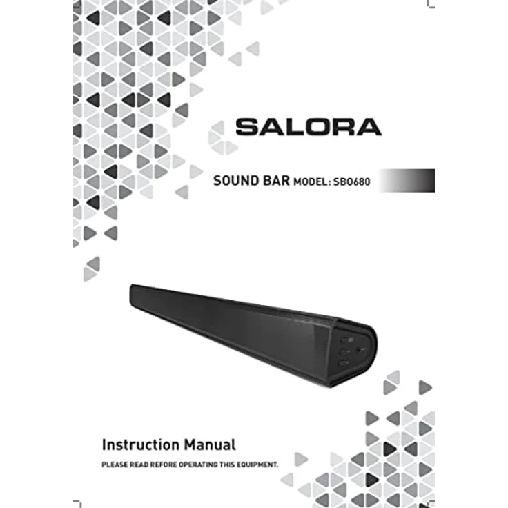 Salora SBO680, 2.1-Kanal Bluetooth Soundbar, schwarz – Bild 2