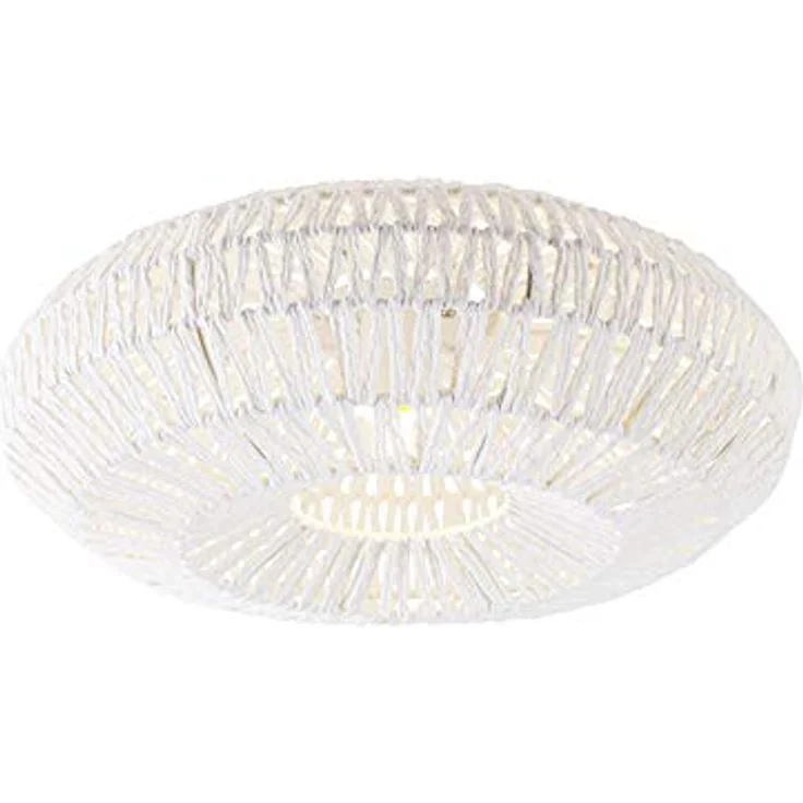 Qazqa - Retro Retro-Deckenleuchte Lina - Weiß - LED geeignet E27 – Bild 1