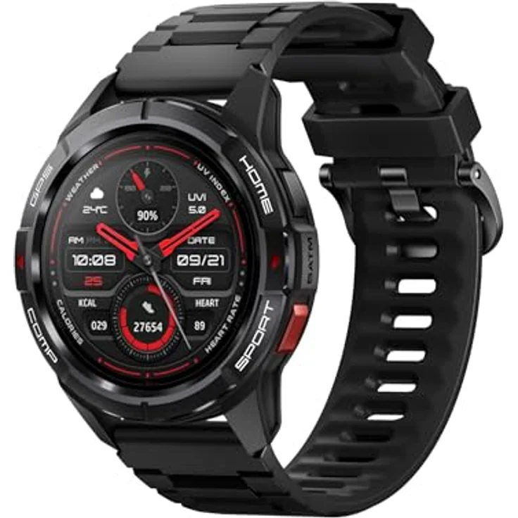 Mibro Gs Active Smartwatch Schwarz Schwarz One Size, AMOLED-Display, lange Akkulaufzeit – Bild 1