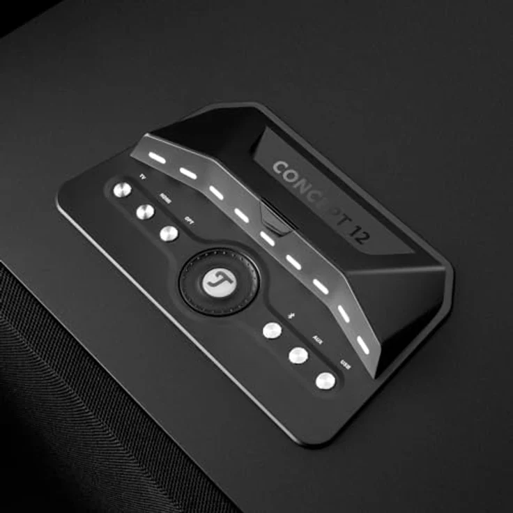 Teufel Concept 12 Subwoofer 5.1-Mehrkanal-Subwoofer mit 300-mm-Tieftöner für extrem tiefen Kickbass bis 22 Hz, sehr hohe Pegel und Räume bis 35 m² (Schwarz) – Bild 4