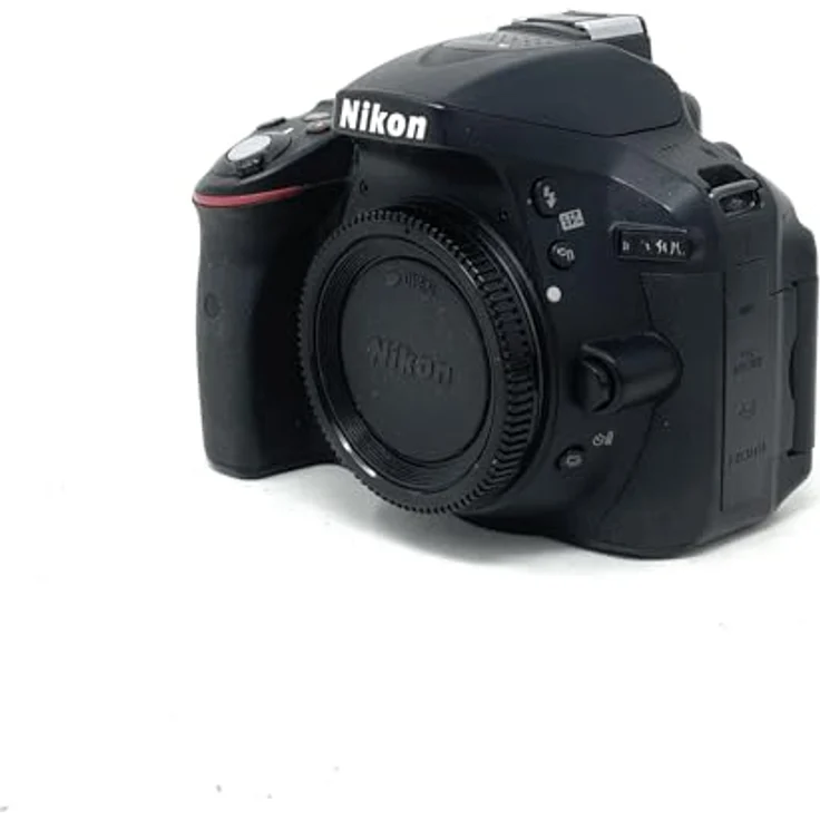 Nikon D5300 SLR-Digitalkamera, 24,2 MP, Full HD, 39 AF-Messfelder, WiFi, GPS, Gehäuse schwarz – Bild 1
