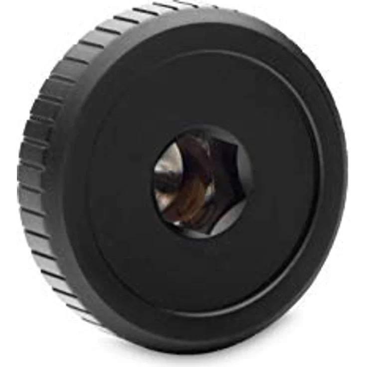 EK EKWB Kappe für EK-Quantum Drehmomentstecker w/Badge (schwarz), CNC-gefrästes Messing mit satiniertem Finish und inklusive eK-Badge – Bild 3
