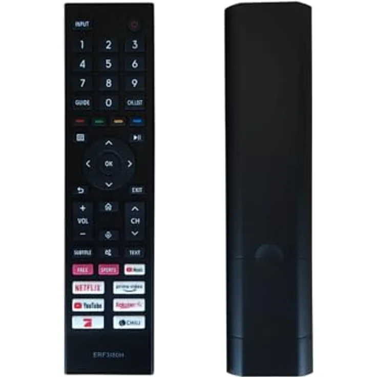 azurano Fernbedienung für HISENSE ERF3I80H, HT288509, T288509, Voice, sofort einsatzbereit, kostengünstige Alternative zur Originalfernbedienung