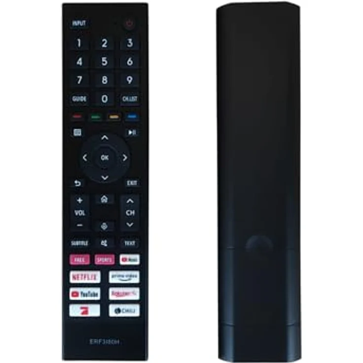 azurano Fernbedienung für HISENSE ERF3I80H, HT288509, T288509, Voice, sofort einsatzbereit, kostengünstige Alternative zur Originalfernbedienung – Bild 1