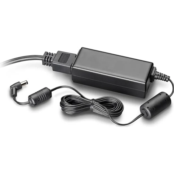 HP Poly CCX 500/505/600/700 Edge E500P, Notebook Netzteil, 48 V, 0,52 A, mit europäischem Netzkabel, Schwarz – Bild 2