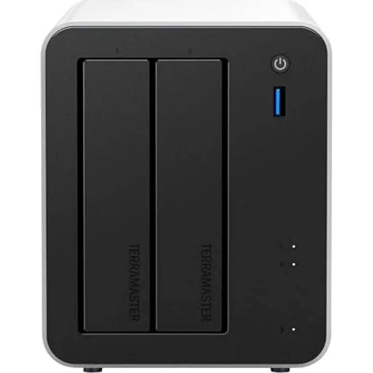TerraMaster F2-425 Plus 2-Bay NAS File Server, 84 TB Speicher, Intel N150 Quad-Core, 8 GB DDR5, 4K Videoverarbeitung