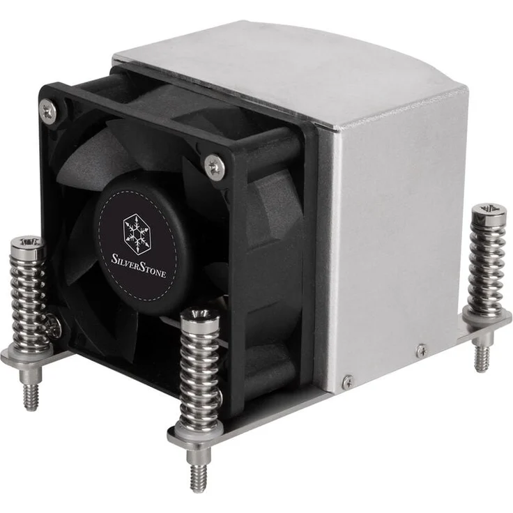 Silverstone SST-AR09-AM4 CPU Kühler für 2U Server - AMD AM4, Effizientes 2HE-Serverkühlungssystem, Kupfer-Heatpipes, PWM-Lüfter – Bild 1