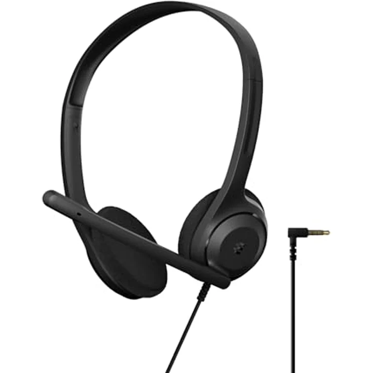 EPOS C1, Business-Headset mit Mikrofon, 3,5-mm-Klinkenstecker, Rauschunterdrückendes Mikrofon, on Ear, ultraleichtes Design für hohen Tragekomfort – Bild 2