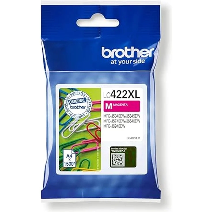 Brother Original Tintenpatrone LC-422XLM Magenta für ca. 1.500 Seiten, für MFC-J5340DW, MFC-J5345DW, MFC-J5740DW, MFC-J6540DW, MFC-J6940DW – Bild 2