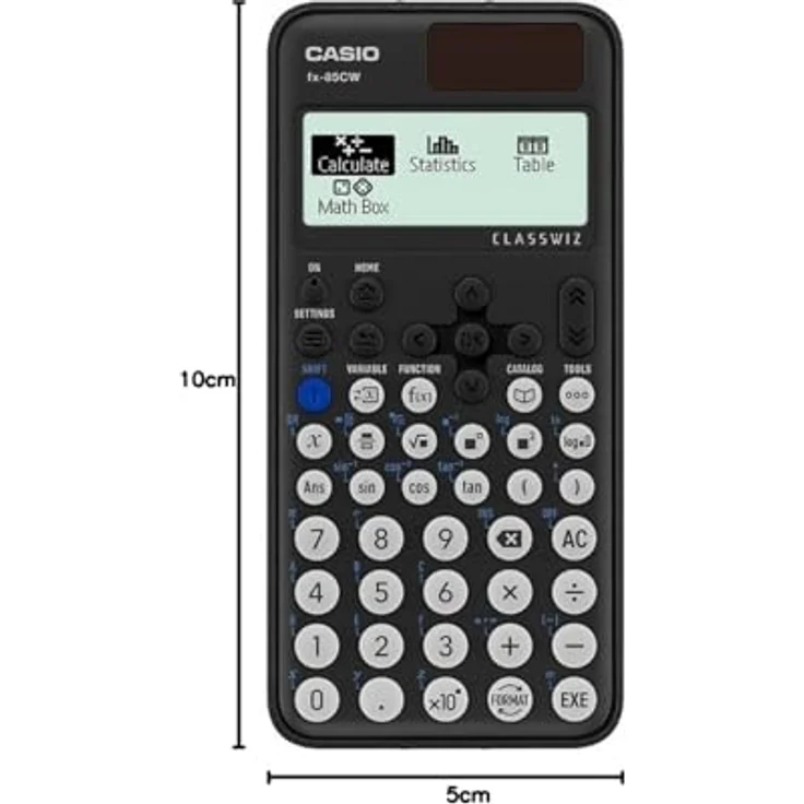 Casio FX-85CW-CH, wissenschaftlicher Taschenrechner mit Solarzellen, 290+ Funktionen, Display mit 4 Graustufen, QR-Code-Funktionalität – Bild 3