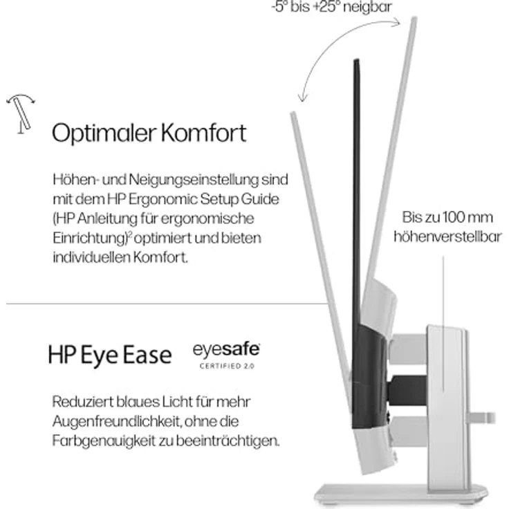 HP 527sh 27 Zoll Full-HD Monitor (5 ms Reaktionszeit, 100 Hz) – Bild 5