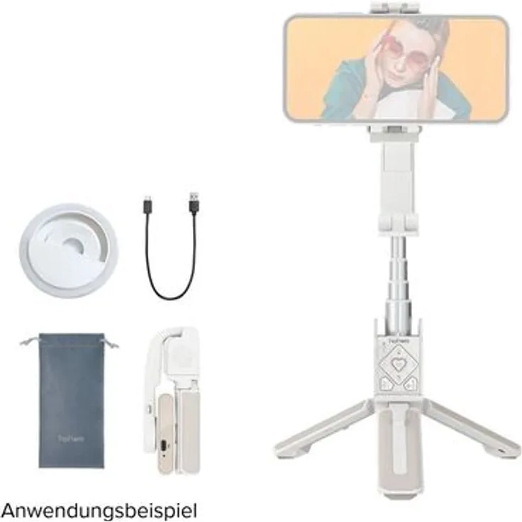 Hohem iSteady Q, Gimbal-Stativ für Smartphone, weiß