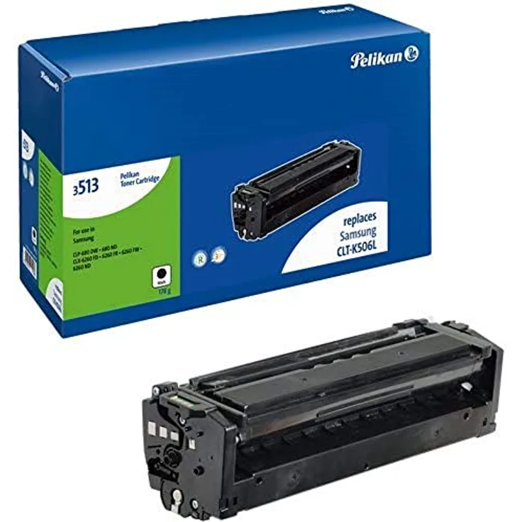 Pelikan Toner CLT-K506L, kompatibel für Samsung Drucker CLP-680 und CLX 6260, Schwarz, 10650 Seitenleistung
