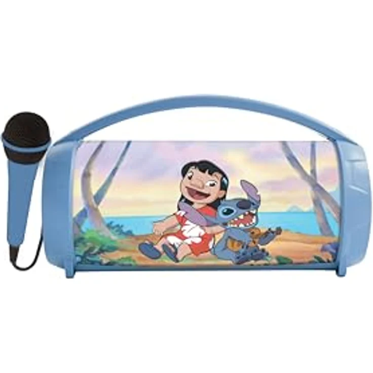 Lexibook Disney Bluetooth-Lautsprecher, leuchtend blau, kabellos mit Mikrofon und TWS-Funktion, für Kinder ab 5 Jahren – Bild 2