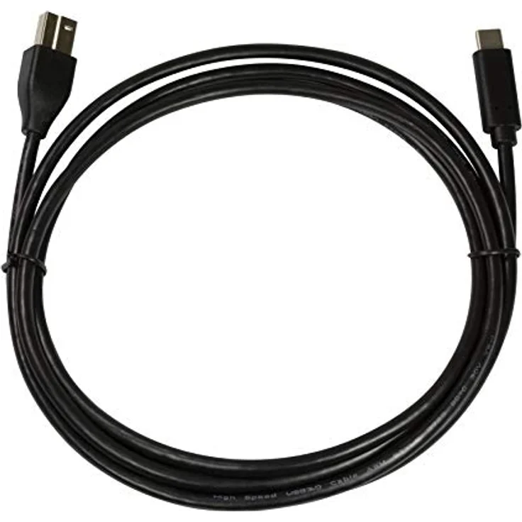 USB 3.2 (Gen1x1) Anschlusskabel, USB (Typ C) zu USB (Typ B) schwarz, 2m – Bild 4