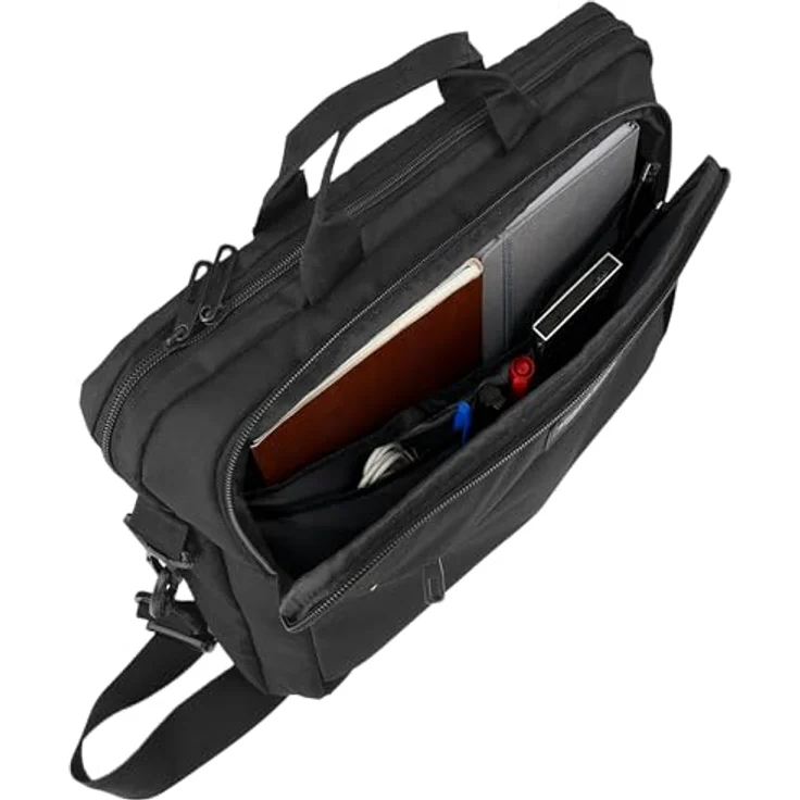 AmazonBasics Laptop- und Tablet-Schultertasche, für Laptops bis zu 15,6 Zoll (40 cm), Schwarz, 1 Stück – Bild 5