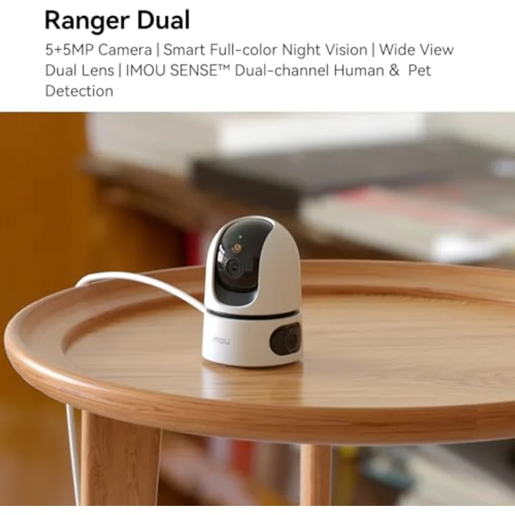 Dahua Kamera IP Imou Ranger Dual 5MP + 5MP IPC-S2XP-10M0WED, Netzwerkkamera, Schwarz, Weiss – Bild 2