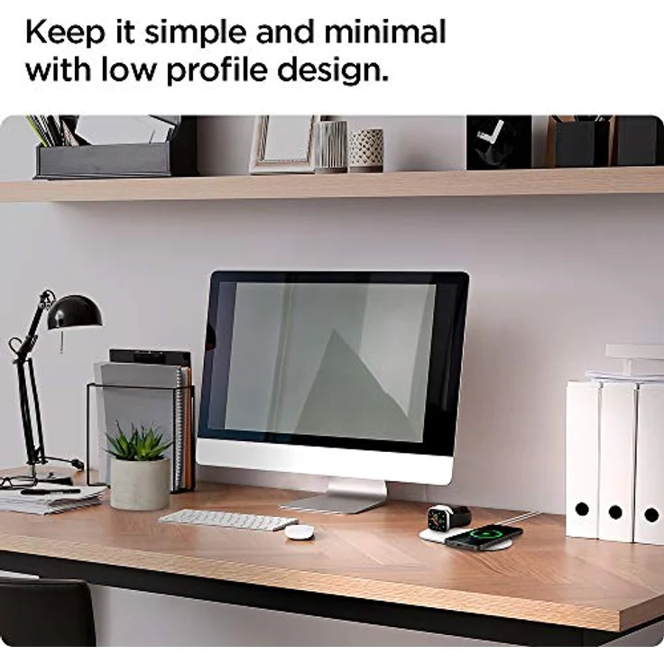 Spigen Magfit Duo Apple Magsafe & Watch Charger Stand (5 W), Schwarz/Weiss, Wireless Charger – Bild 6
