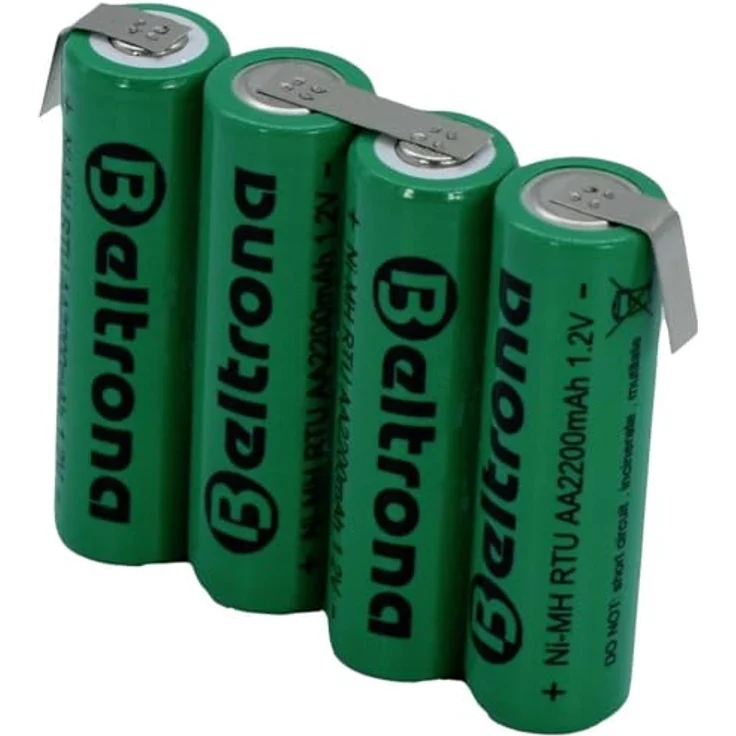 Beltrona RTU4AAZ Akkupack 4x Mignon (AA) Z-Lötfahne NiMH 4.8 V 2200 mAh, sofort einsatzbereit mit Ready to Use Technologie – Bild 1