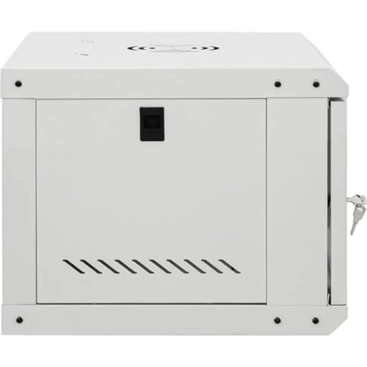 vidaXL 6U Wand Netzwerkschrank, Serverschrank Wandmontage, 19" Rack Server Schrank, IP20 - Solide Konstruktion, Abschließbare Fronttür, Wartungsfreundlich – Bild 4