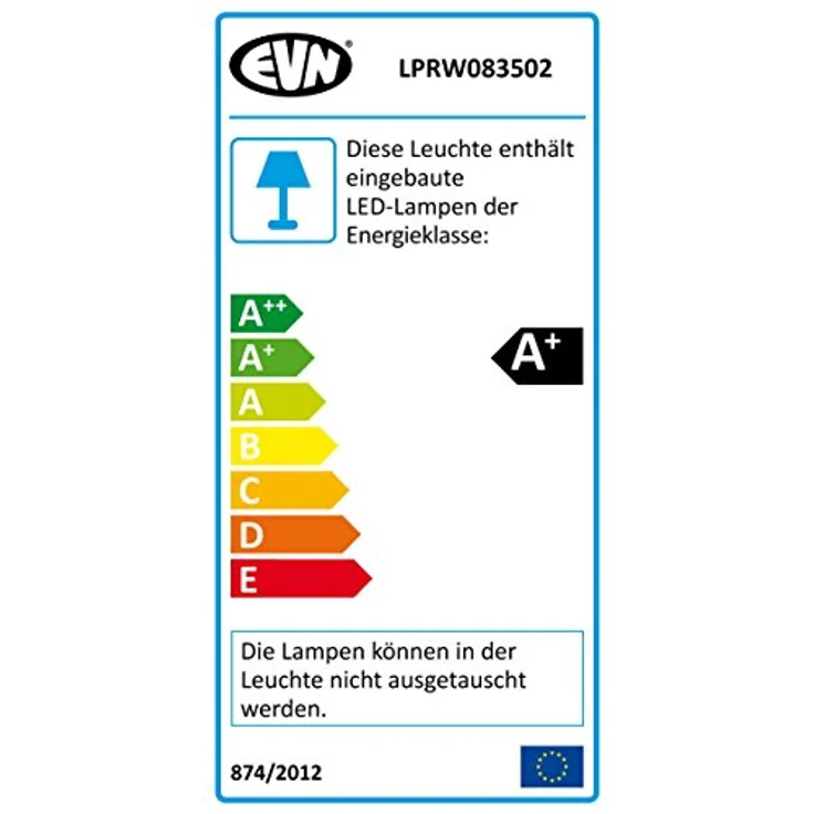 EVN LPRW083502 LED-Einbaupanel 5W Warmweiß Weiß, Smarte Deckenbeleuchtung, langlebig und robust – Bild 2