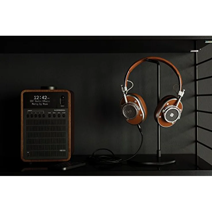 Revo SuperSignal DAB+-DAB-UKW Radio (DAB+-DAB-UKW,Bluetooth aptX,Aux In,Cinch-Out,Kopfhörer Ausgang,Fernbedienung,inkl. Netzteil) Walnuß-Schwarz – Bild 9