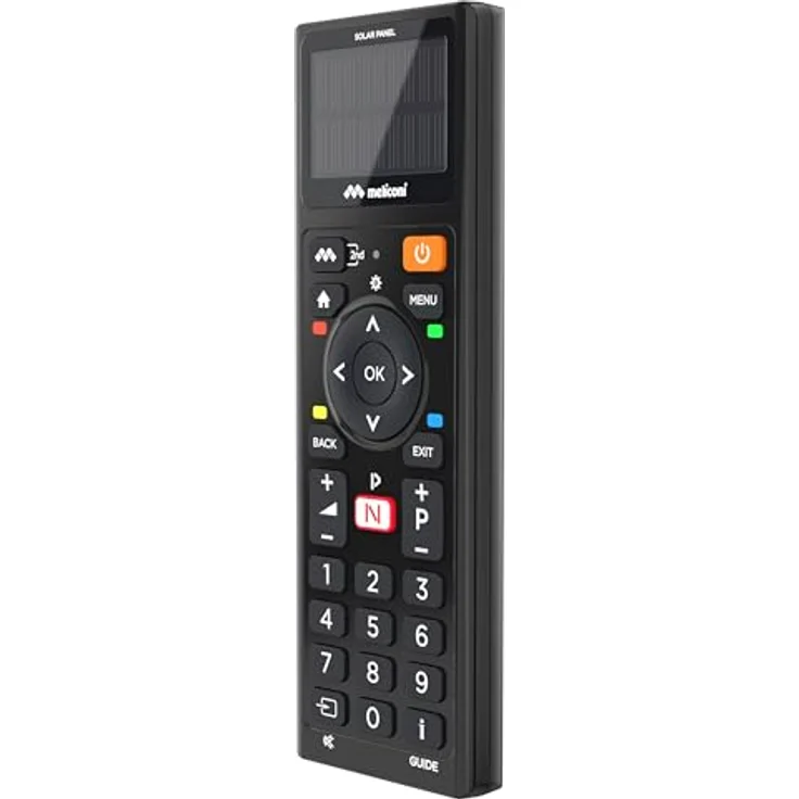 Meliconi TLC Solar TV-Infrarot-Fernbedienung, universelle Kompatibilität für verschiedene TV-Marken, Schwarz – Bild 6
