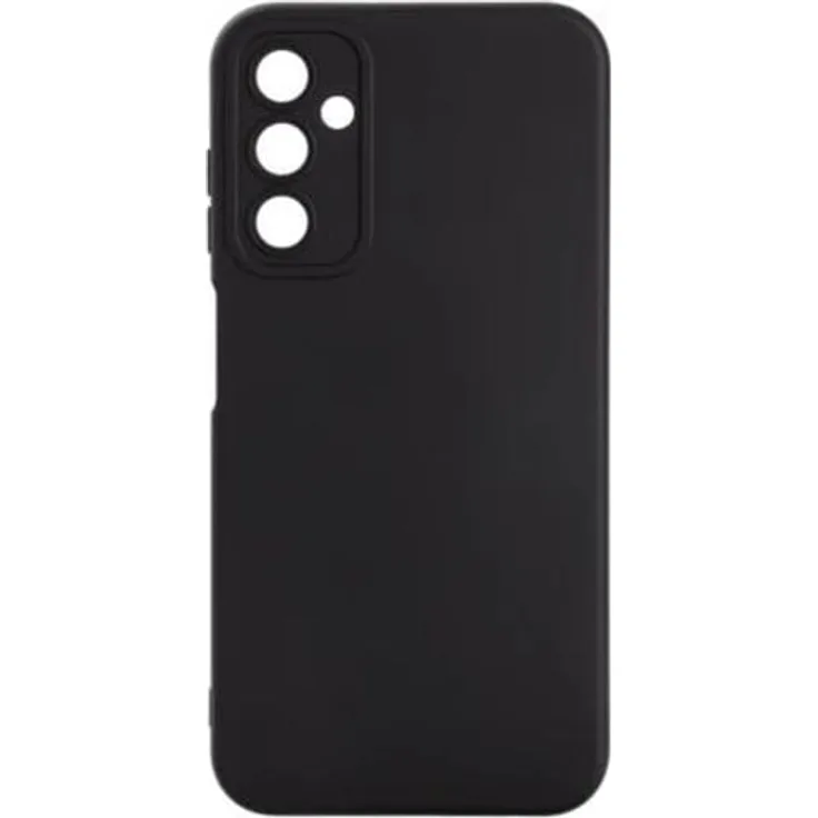 Essentials Recycled Silicone Back Cover für Samsung Galaxy A25 5G, schwarz, kompatibel mit kabellosem Laden